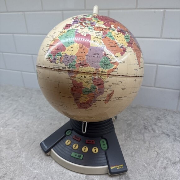 Geo Safari Talking Globe Electronic Geography Game Serial#L007884 Vintage Works - Picture 1 of 7